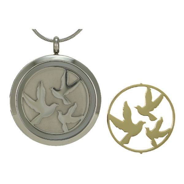 Honor Birds Cremation Pendant II